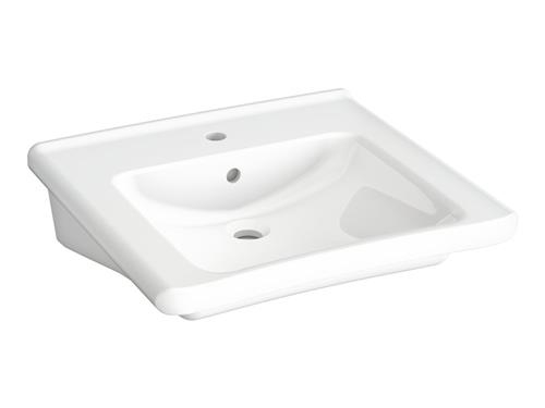 Gustavsberg Public håndvask med overløb 600x550mm. Hvid