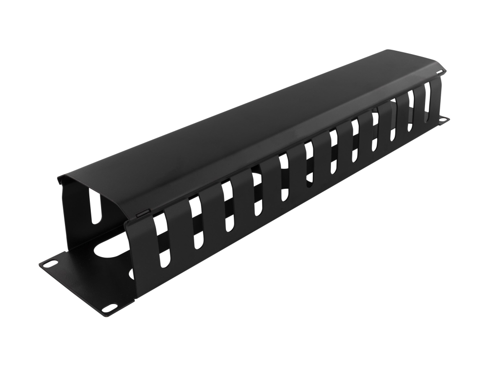 Deltaco 19-26 - Kabelstyringsstang - Stativmonterbar - Sort - 2U - 19"