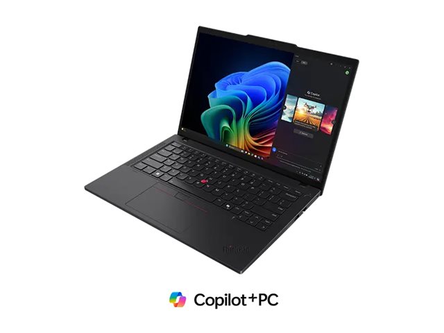 Lenovo ThinkPad T14 Gen 6 21QG – Copilot+ PC – 180° hængseldesign – Intel Core Ultra 5 – 226V / op til 4,5 GHz - Win 11 Pro - Arc Graphics 130V - 16 GB RAM - 512 GB SSD TCG Opal Encryption 2, NVMe - 14 IPS 1920 x 1200 - Gigabit Ethernet - Wi-Fi 7, Bluetooth – sort – tastatur: italiensk – med 1 års Lenovo Premier Support