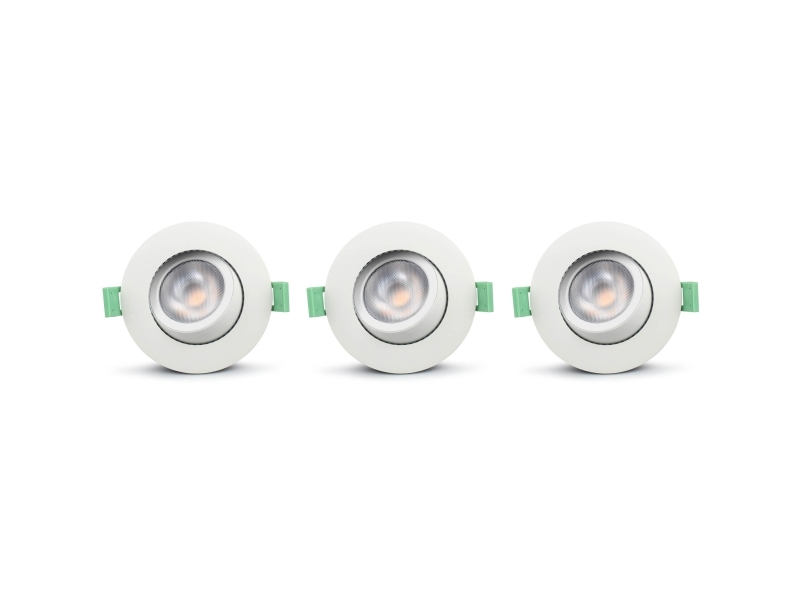 Ellen Infälld downlight Dim-to-Warm 520lm IP65 3-pack Vit