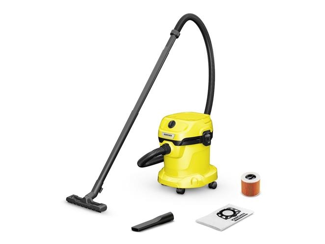 Kärcher WD 2 V-15/4/18/C, 1000 W, Trummdammsugare, Torr&våt, Dammpåse, 15 l, Filtrering