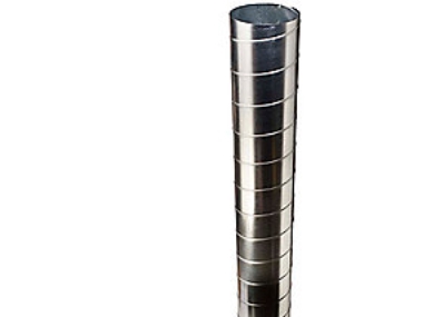 vent.rør Ø160 L=2m prop - R-160-2 spiralfalset og galvaniseret -Tages ikke retur-