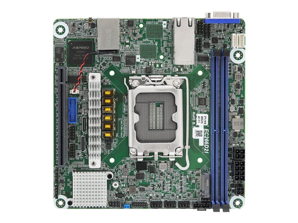 Asrock Rack Ec266d2i Bundkort C266 Lga 1700 Mini-Itx Ddr5