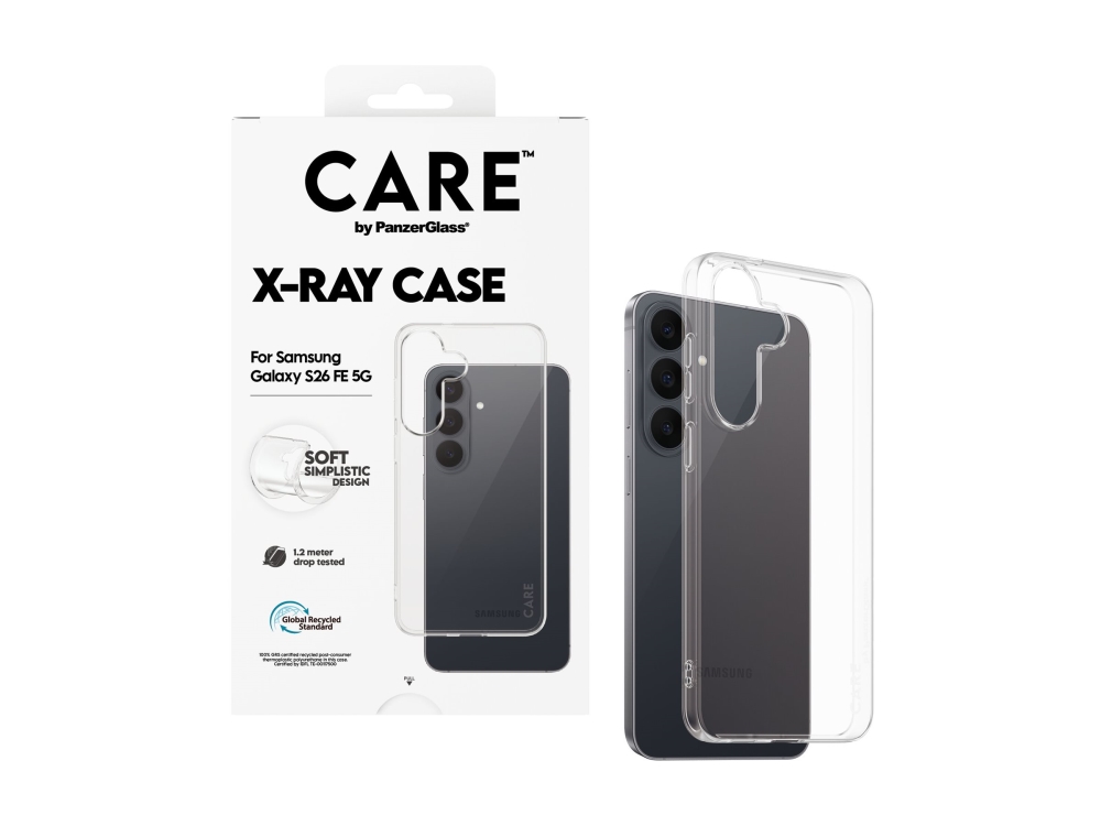 Care By Panzerglass X-Ray - Beskyttelsescover Til Mobiltelefon - Termoplastisk Polyuretan (Tpu) - Gennemsigtig - For Samsung Galaxy S26 Fe