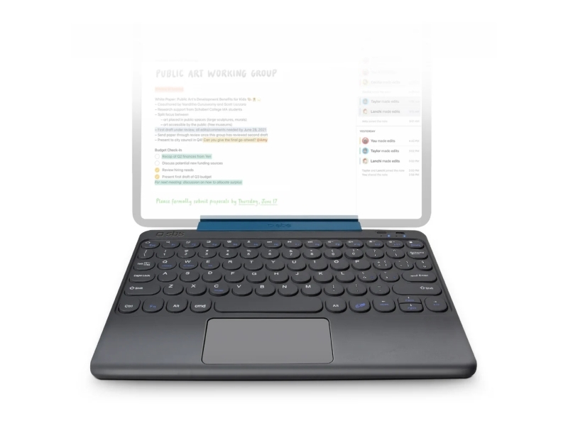 Holmes SBS universelt Bluetooth-tastatur til tablets - sort med touchpad