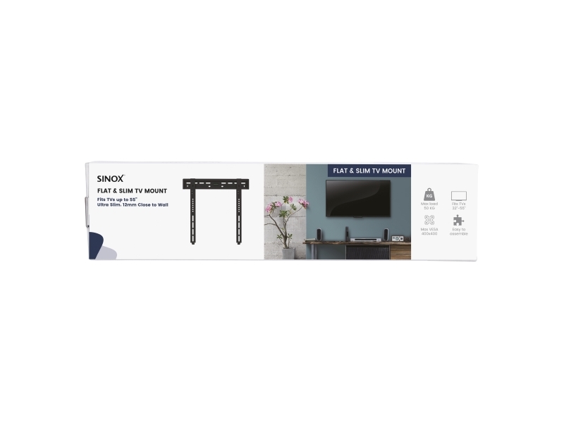 Sinox One TV vægbeslag 32-55. Sort