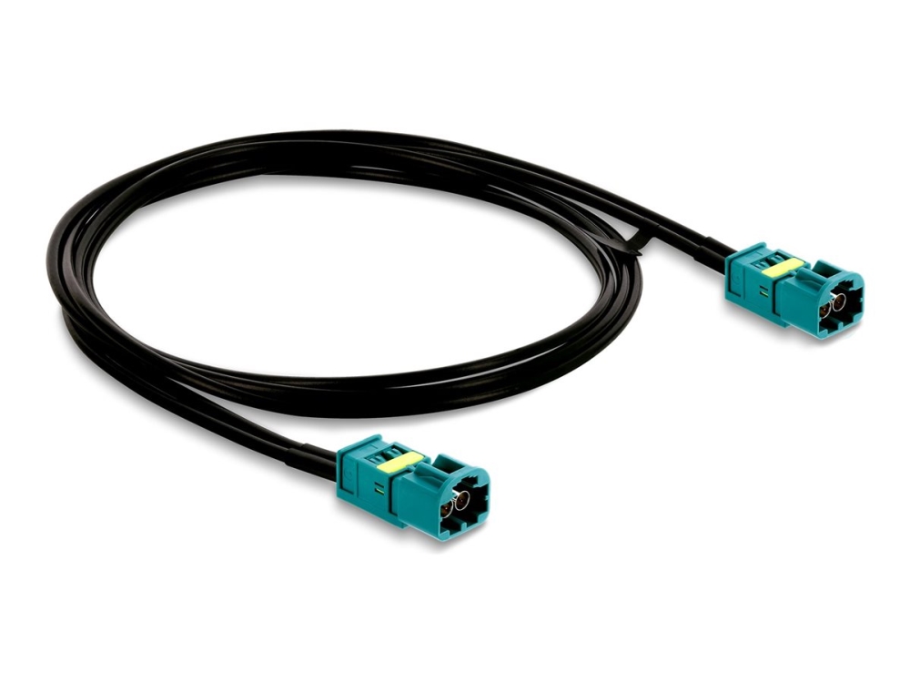 Delock Kabel Mini Fakra Z Stecker Dual Zu Fakra Z Stecker Dual, 1 M, Mini Fakra Z Dual, Mini Fakra Z Dual, Schwarz, Blau