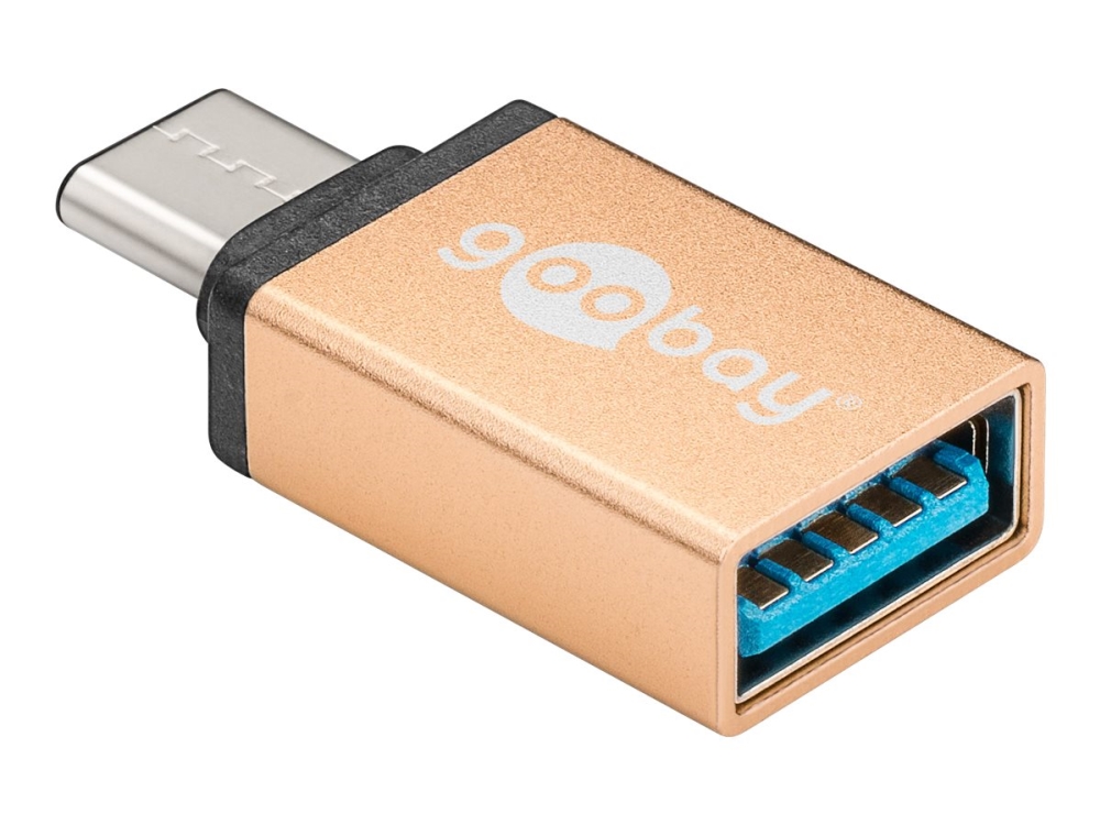 goobay - USB adapter - USB-C (han) til USB Type A (hun) - USB 3.0 - guld