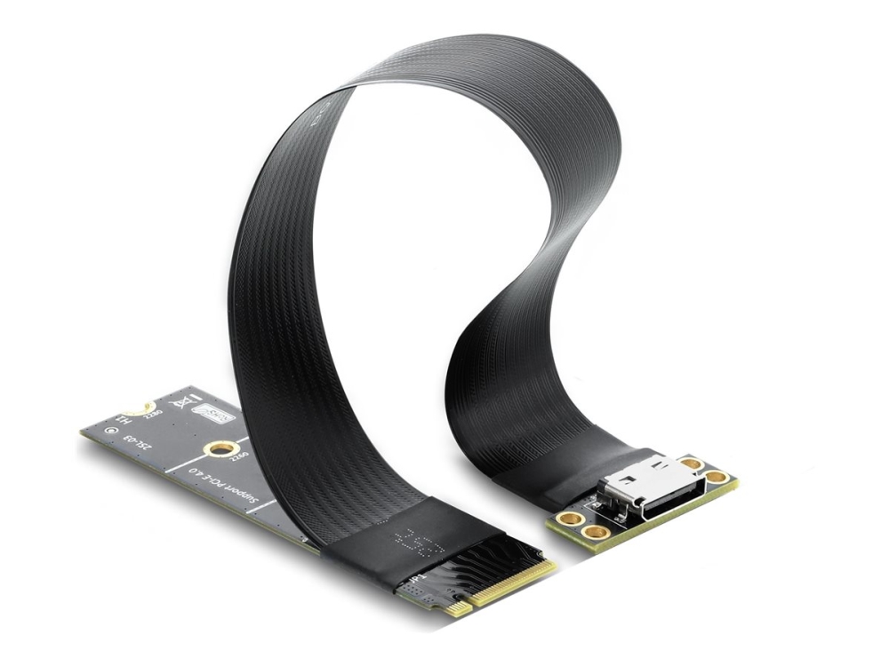 Delock 64377 M.2-Adapter, Key M Til 1X Oculink Sff-8612, 20 Cm Kabel