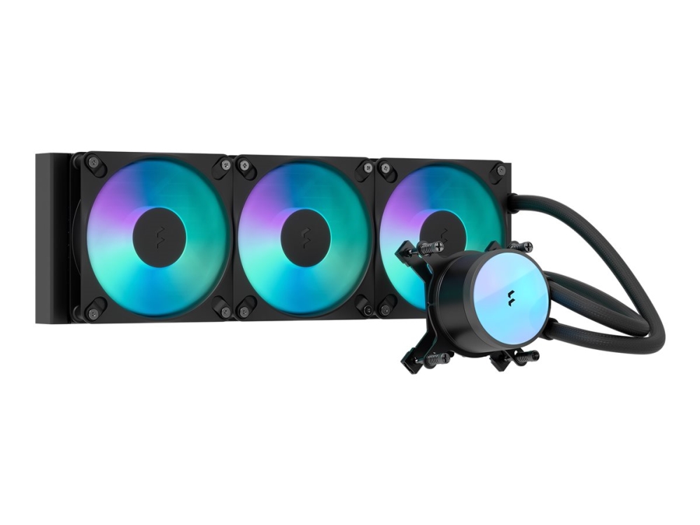 Fractal Schwarz Flüssigkeitskühlung Radius 360 Rgb 360Mm 3 Lüfter - Bild 7