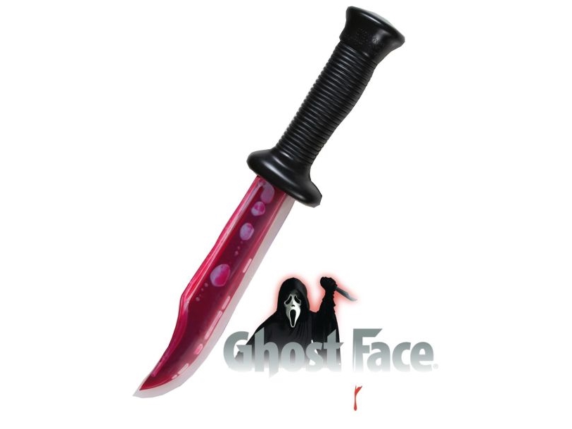 Ghost Face kniv med flydende blod