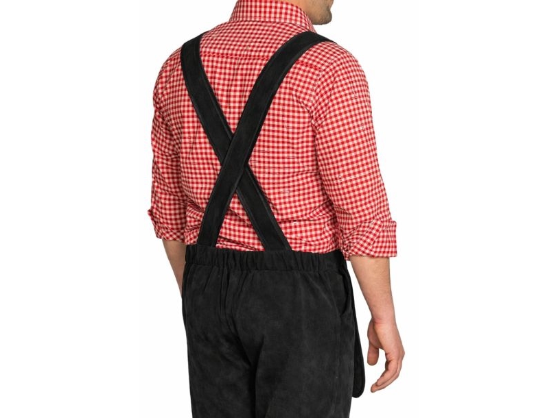 Schwarze Tirolerhose „Johann“, Kurz
