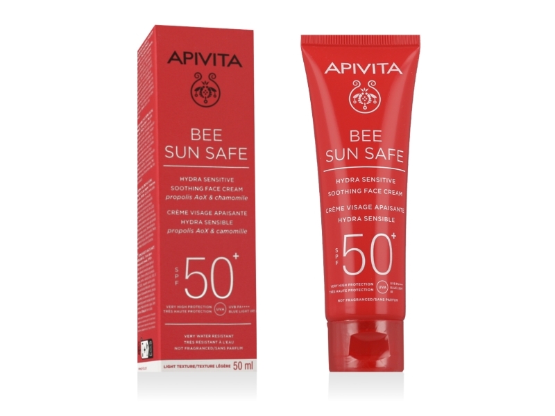 Apivita Bee Sun Safe Soothing Hydra Sensitive Cream Spf50 50Ml