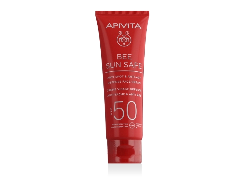 Apivita Bee Sun Safe Cream Antistains And Antiaging Spf50 50Ml