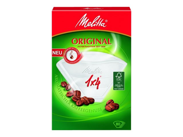Melitta Filtert.1X4 Weiss 80St (87999-20)