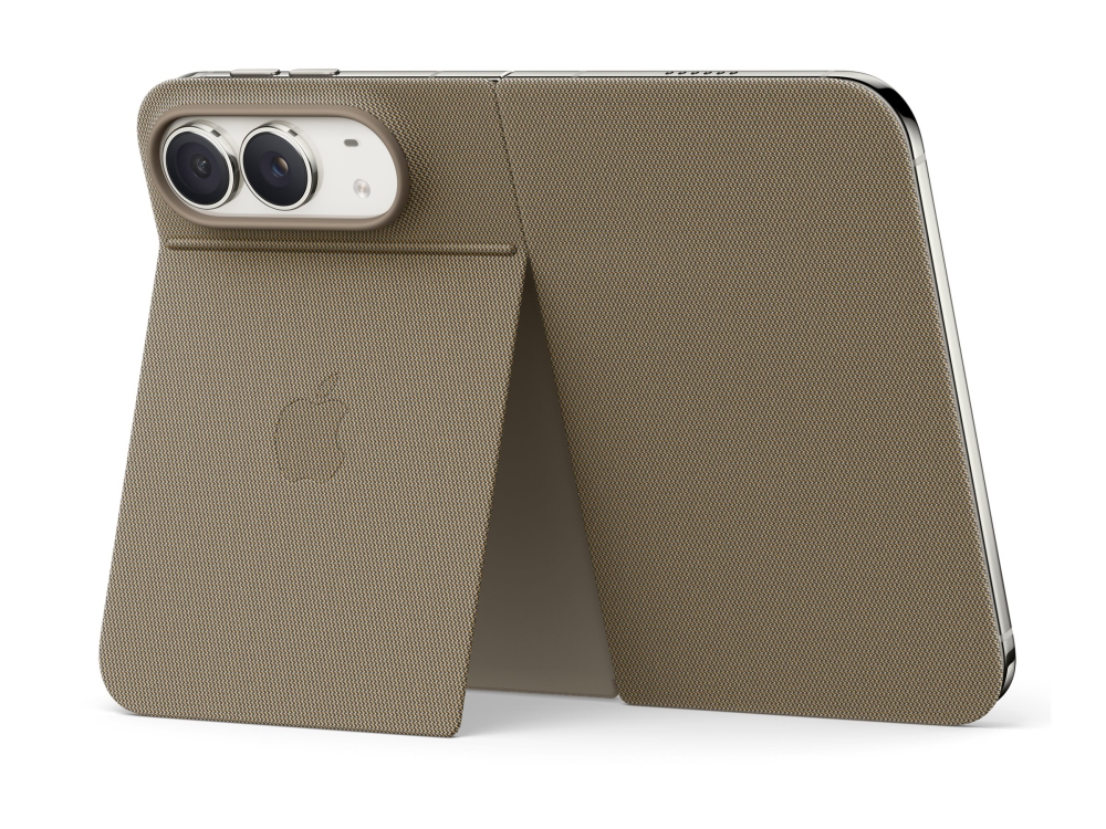 Apple Iphone Duo Folio Mit Standfuß, Folio, Apple, Iphone Duo, 19,3 Cm (7.6"), Graubraun
