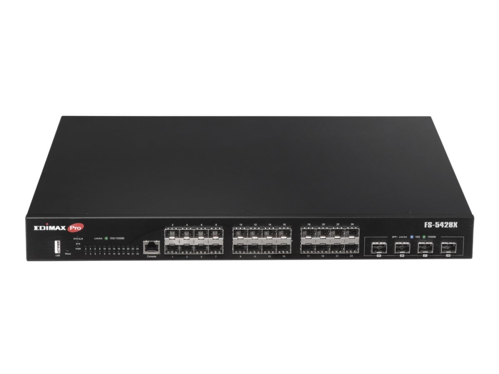 Edimax Fs-5428X, Managed, L2+, Rack-Einbau, 1U