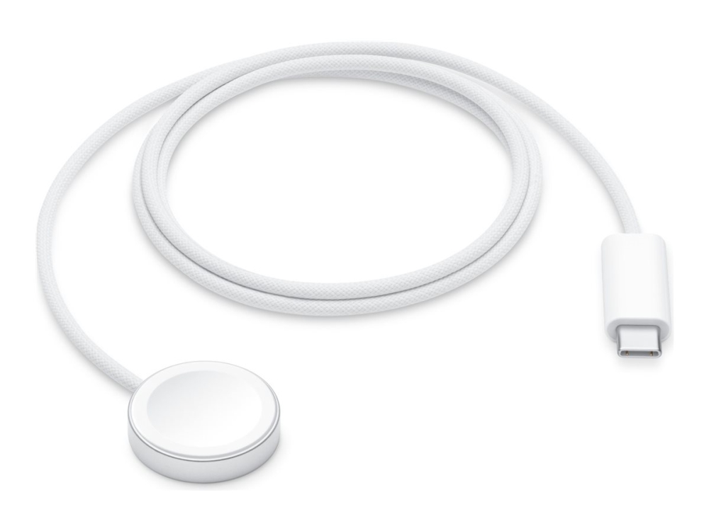 Apple Watch Magnetisches Schnellladegerät Auf Usb-C Kabel (1 M), Ladekabel, Smartwatch, Weiß, Apple, Apple Watch Models Apple Watch Ultra 4 Apple Wat