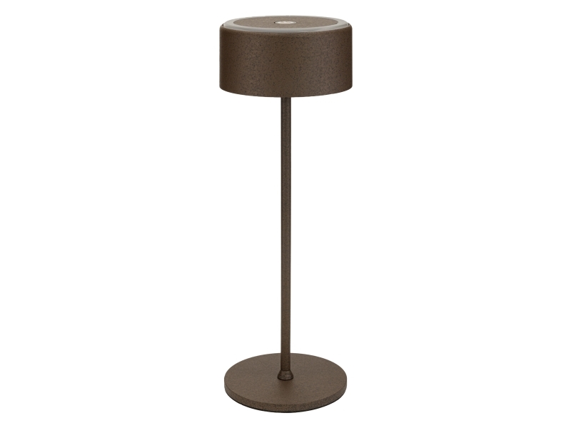 Securit Signature Led-Tischlampe, Kabellos, Dimmbar, Braun