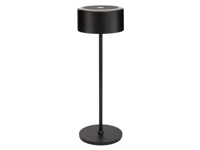 Securit Signature Led-Tischlampe, Kabellos, Dimmbar, Mattschwarz