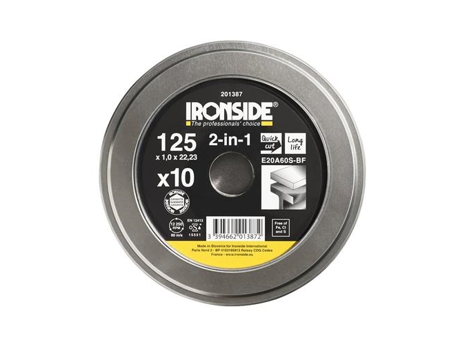 Sk&aelig;reskive 2-in-1 125x1,0 plan st/rf 10s