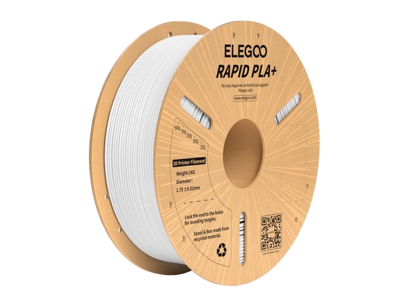 Elegoo Weiss Filament Pla+ Rapid Weiß 1,75 Mm Hohe Festigkeit Flexibel - Bild 5