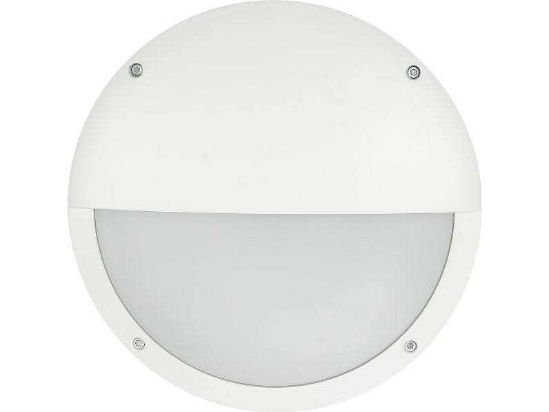 OKO Halvskärm 6W/12W 330lm-520lm 3000K-4000K IK10 IP65 C4 Vit