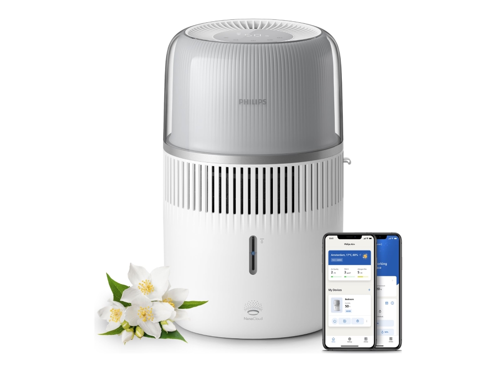 Philips Series 5000 HU5710 - Aromterapispridare/fuktgivare - golvstående, bord - vitt/silver