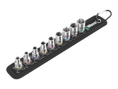 Wera Belt A 4 Zyklop - Uttagsuppsättning - 9 delar - 1/4 - i belt holder