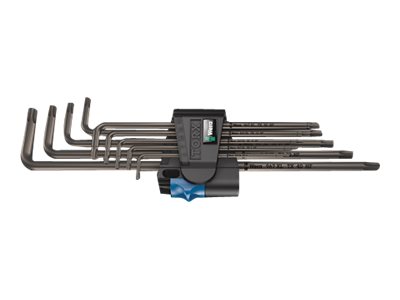 Wera 05024450001, L-Torx-Schlüssel, T10, T15, T20, T25, T27, T30, T40, T8, T9, Schwarz, Stahl, Kunststoff, Ce