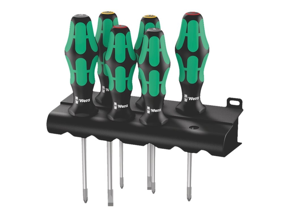 Wera Kraftform Plus - Series 300 - Skruvmejseluppsättning - 6 delar - i rack