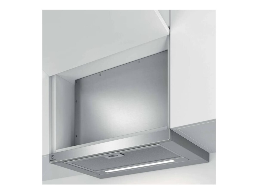 Electrolux LFP416X - Kåpa - teleskopisk - bredd: 59.8 cm - djup: 30 cm - utsug och återcirkulering (-) - grå