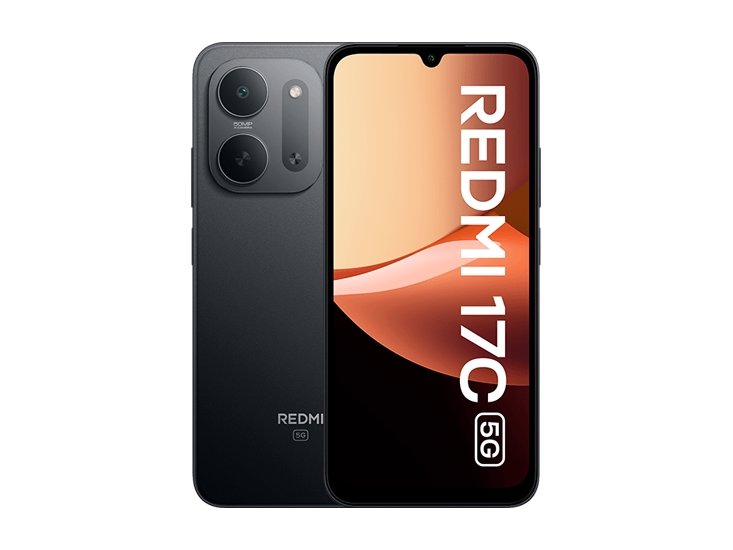 Xiaomi Redmi 17C 5G, 17,5 cm (6.9), 1600 x 720 pixel, 4 GB, 128 GB, 50 MP, Sort