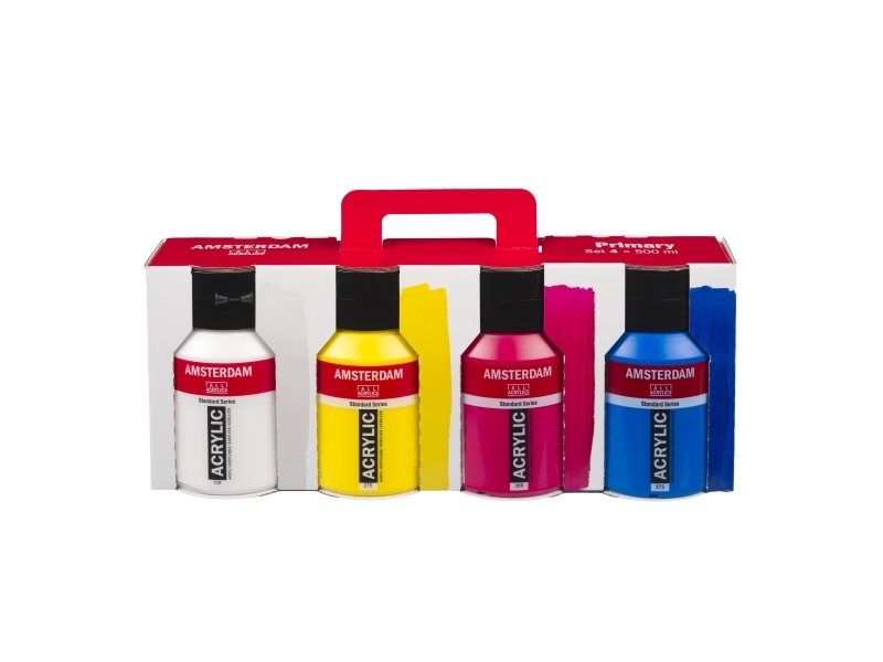 Amsterdam Standard Series Acrylic Paint Primary Set | 4 X