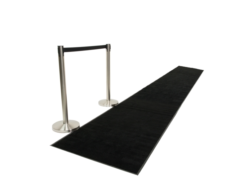 Securit® skridsikker måtte/tæppe, 400x90 cm, sort