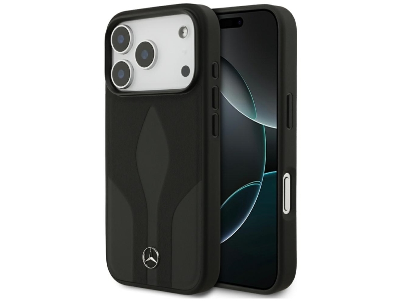 Mercedes Leather The Move Magsafe Case Für Iphone 17 Pro Schwarz