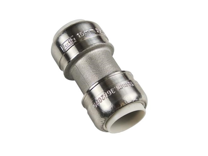 Samlemuffe QuickPush 18mm t/indst 316L