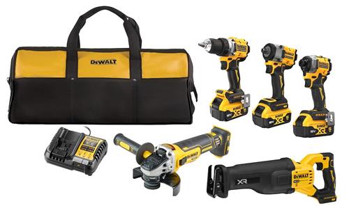 DEWALT kombisats 18V DCK509P3 (DCD800, DCF850, DCF922, DCS386, DCG405) 3x5,0Ah