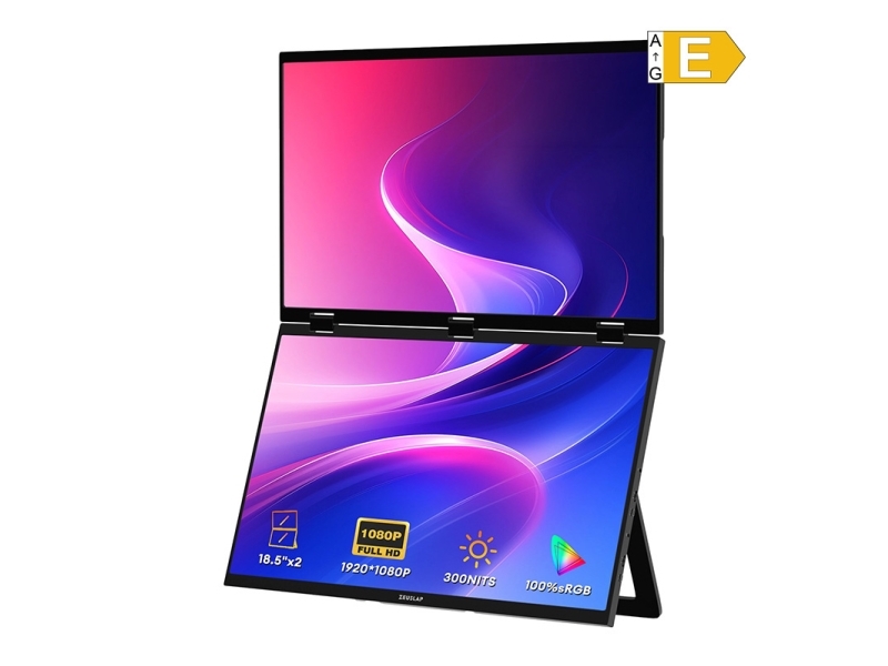 Zeuslap Z18w Tragbarer Dual-Monitor, 18", Full Hd, 120 Hz, Ips