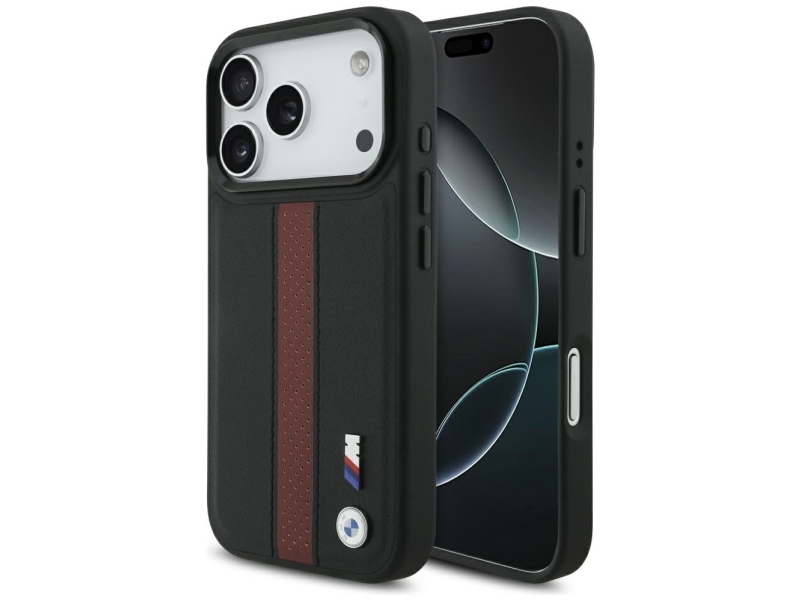 Bmw M Perforated Stripe Logomagsafe Case Für Iphone 17 Pro Rot