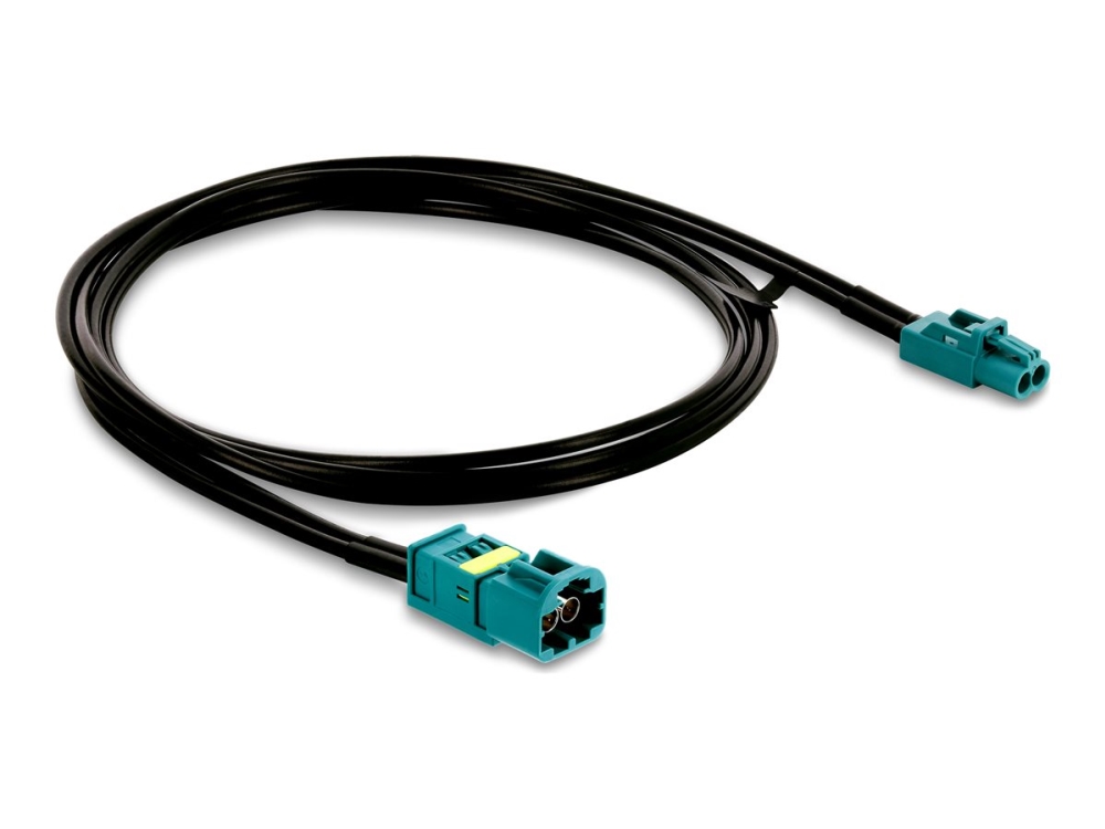 Delock Kabel Mini Fakra Z Buchse Dual Zu Fakra Z Stecker Dual, 1 M, Mini Fakra Z Dual, Mini Fakra Z Dual, Schwarz, Blau