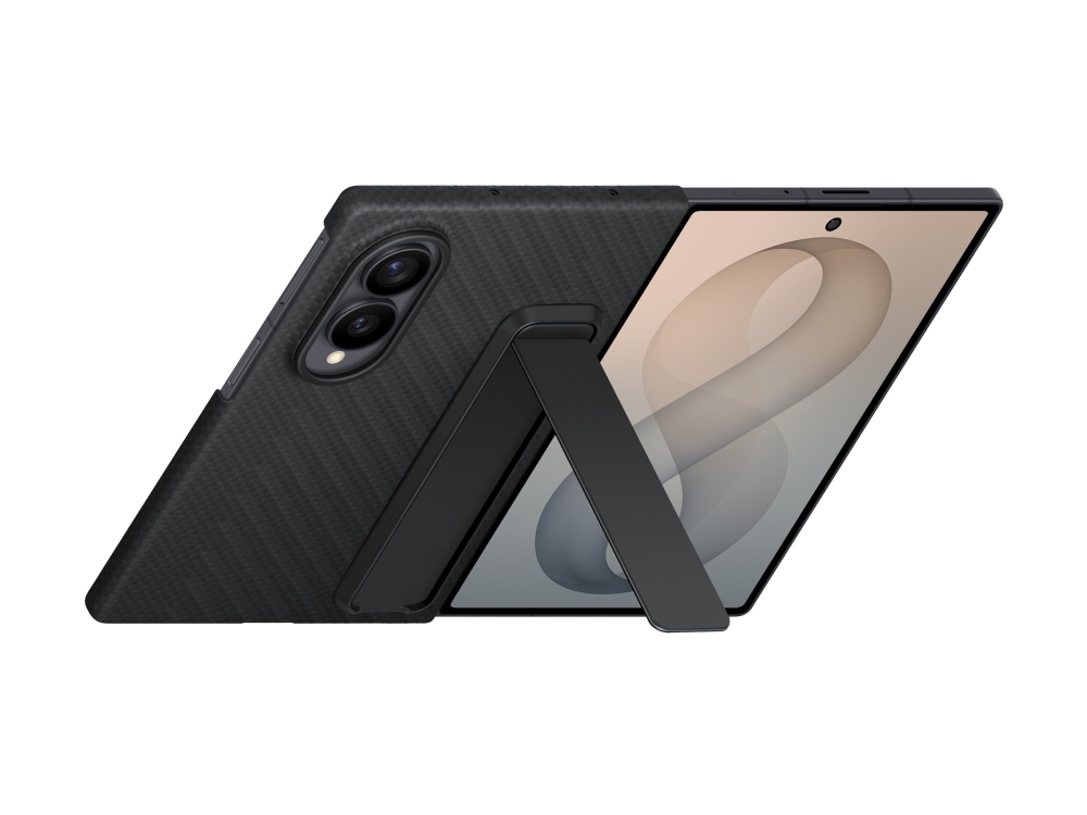 Samsung Ef-Xf971 - Beskyttelsescover Til Mobiltelefon - Karbon - Sort - For Galaxy Z Fold8