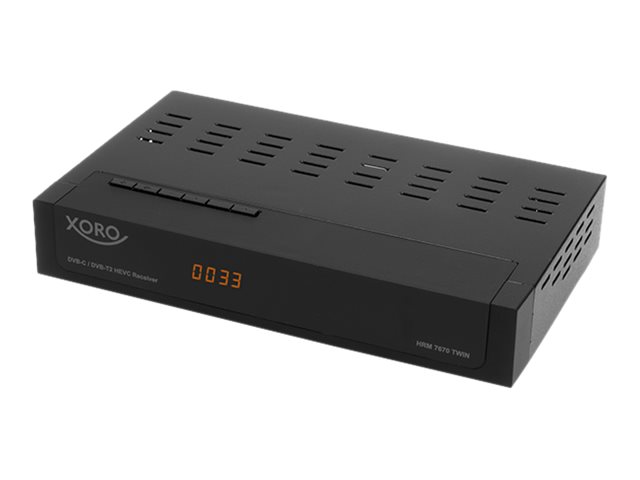 Xoro HRM 7670 TWIN - Digital multimediemottagare - svart