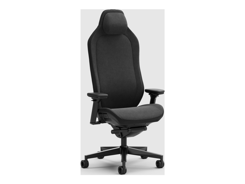 Fractal Design Refine 2 Fabric Dark - Stol - ergonomisk - lænestol - armstøtter - T-formet - vippe - sort