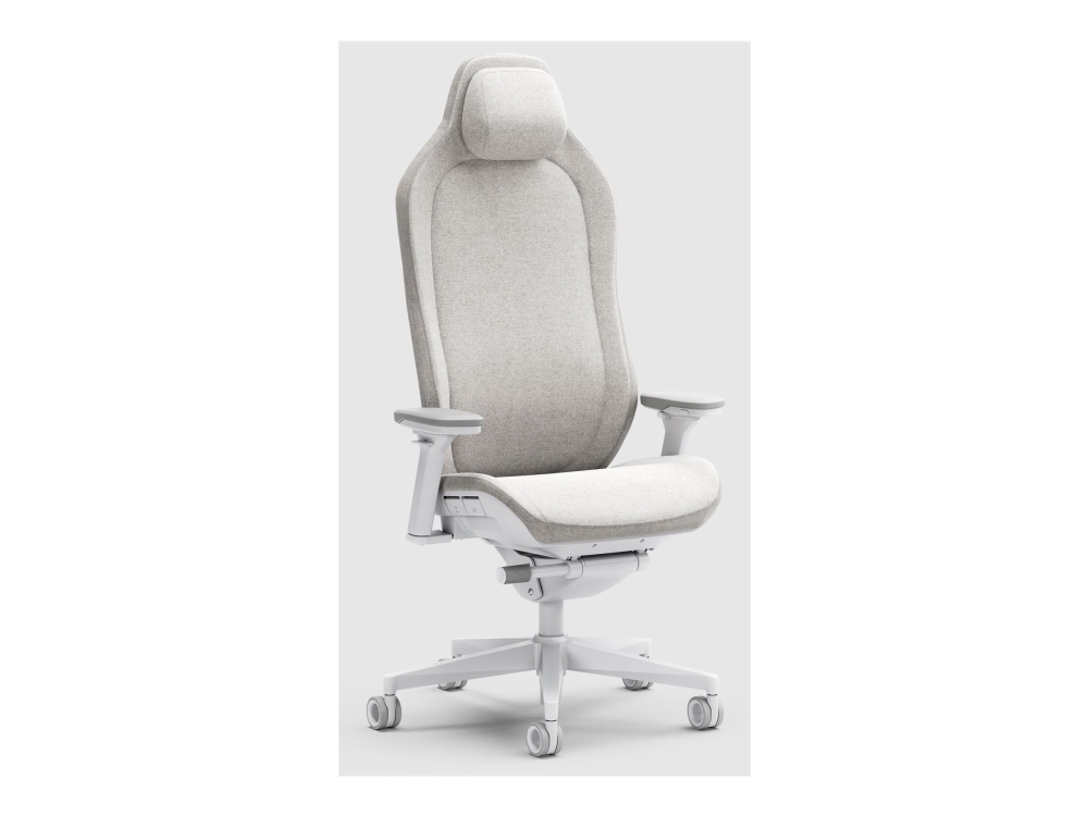 Fractal Design Refine 2 Fabric Light - Stol - ergonomisk - lænestol - armstøtter - T-formet - vippe - grå
