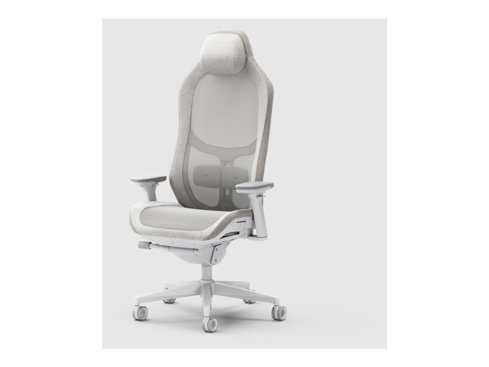 Fractal Design Refine 2 Mesh Light - Stol - Ergonomisk - Lænestol - Armstøtter - T-Formet - Vippe - Grå