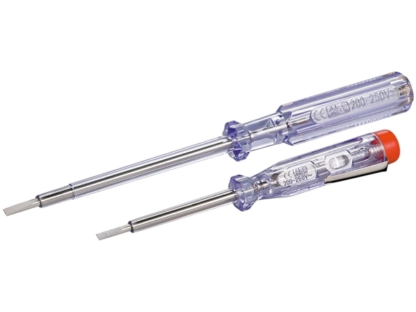 Fixpoint Spänningsprovare, set med 2 st., 140 mm och 190 mm lämplig för spänningar mellan 200 V och 250 V