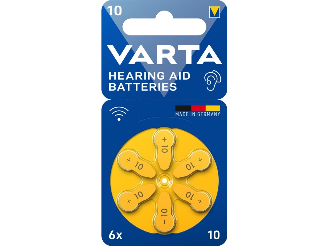 Blow 10 Varta Klausos Aparato Bateriju, 6 Vnt.