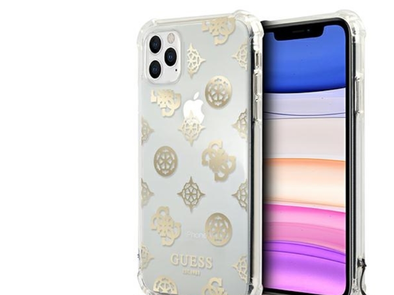 Guess Guhcn58kspego Iphone 11 Pro 5,8" Złoty/Gold Hardcase Peony Chain Collection