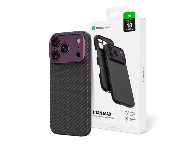 Amazingthing Titan Max Lens Magsafe Do Iphone 18 Pro Max Fioletowy